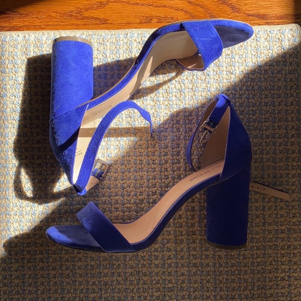 Call it Spring blue heels